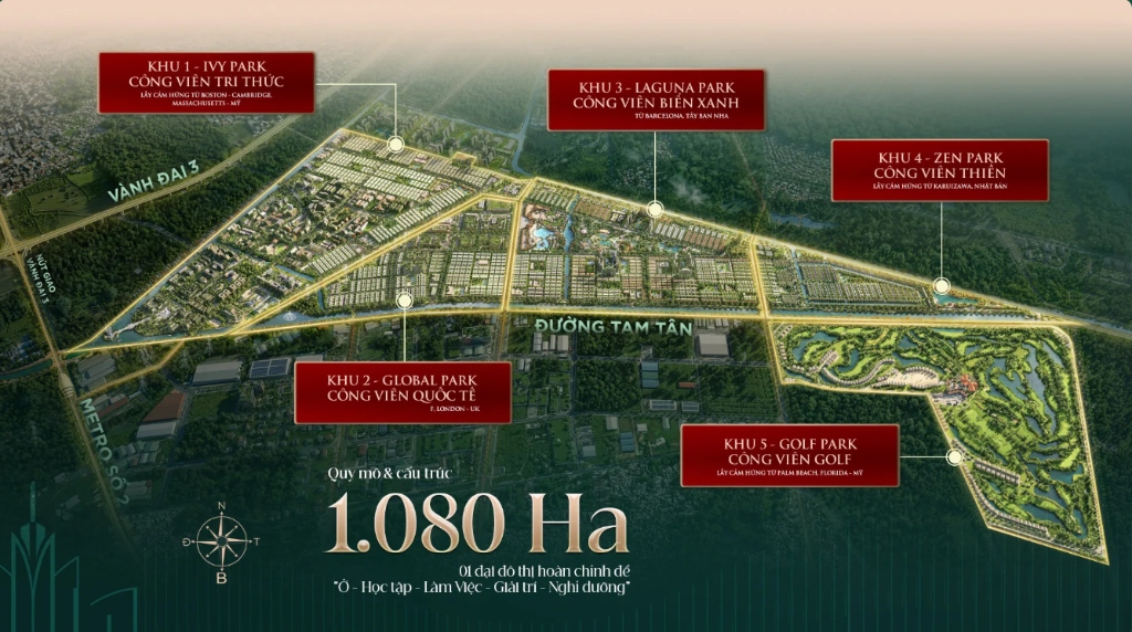Quy hoạch tổng thể Vinhomes Saigon Park