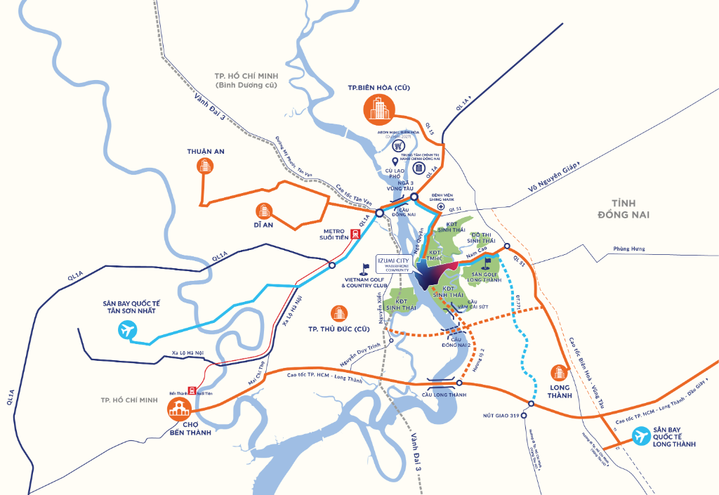 Vị trí sơ đồ Vinhomes Saigon Park
